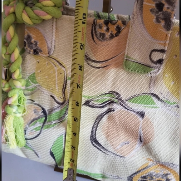 NWT Vince Camuto Amia La Frutta🍋🍏 Print Canvas Shoulder Bag Tote - Picture 13 of 13